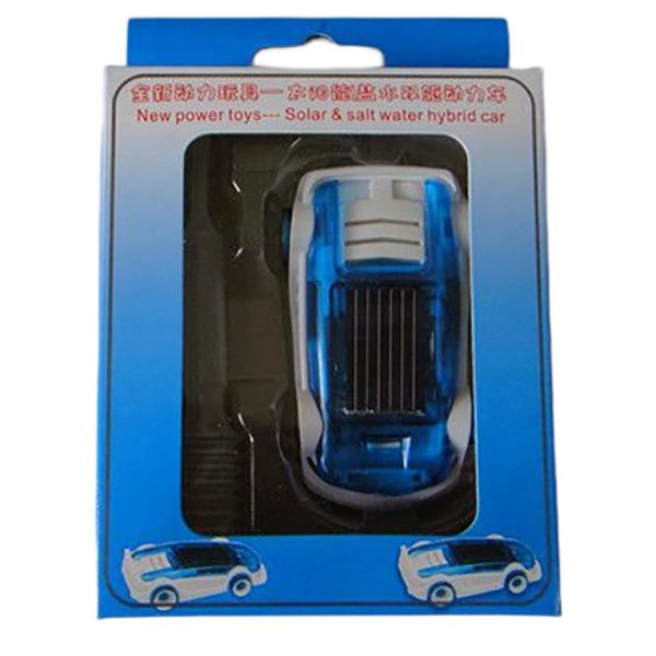 Creative Solar Brine Car Green Energy Small Blue Toy Cars Solar Power Kids Cars Toys