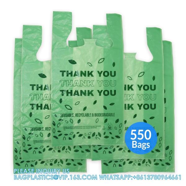 Compost Handle Trash Bags, 4-5 Gallon, Extra Thick 0.78 Mils, Wastebasket Liners Bags For Kitchen Bathroom Office