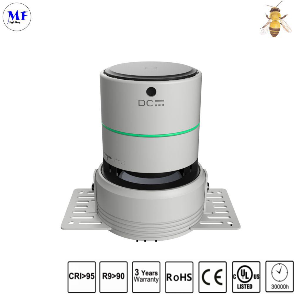 Алюминиевый корпус с квадратной отделкой 12W / 2X12W / 3X12W / 4X12W Заглушенное освещение внутреннего освещения