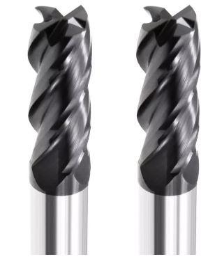 4 Flutes Tungsten Carbide Milling Cutters 50-200mm Overall Length Wear Resistance