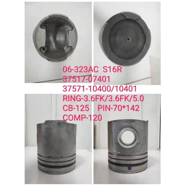 Pistón 37517-07401 37517-10400 de los recambios del motor diesel de S16R S12R
