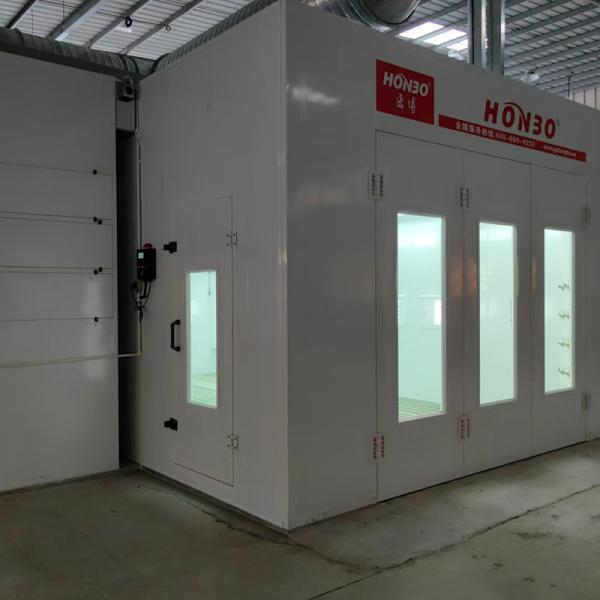 Auto Car Painting Machine CE Approved Car Spray Booth With European Type Fan Outdoor Automotive Paint Booth