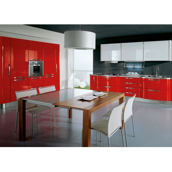 600mm 1.8m DTC Modern High Gloss Kitchen Cabinets Unit With Marble Top