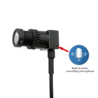 Caméra téléobjectif USB noire 2MP objectif 16mm champ de vision 20°