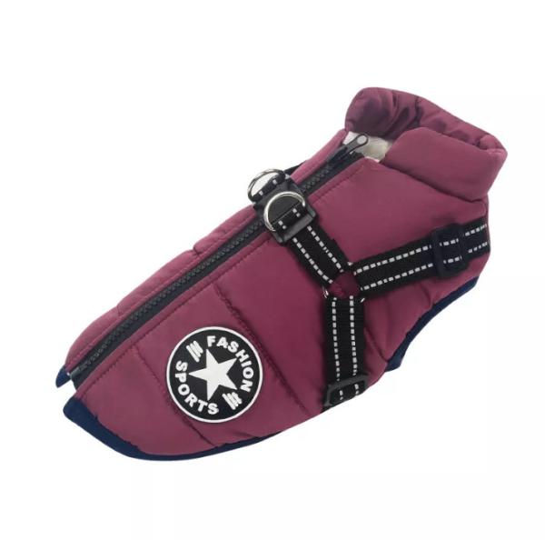 Luxury Cooling Pet Vest Dog Harness And Leash Set With Buckle Winter Cotton Coat