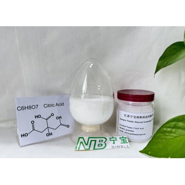 Odorless Type Citric Acid Powder Retarding Agent In Cement 12 Months Shelf Life