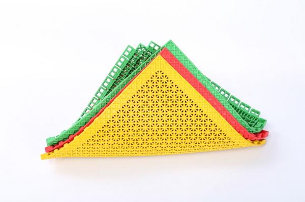 High Durability Interlocking Playground Mats , Portable Non Slip Basketball Court Flooring