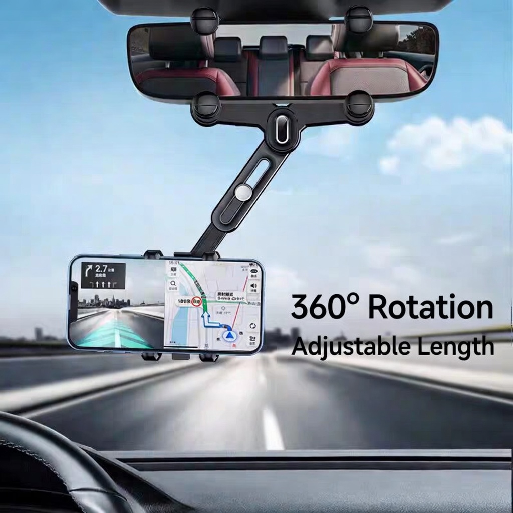 New Car Phone Holder, Car Rearview Mirror, Phone Fixed Navigation, Shooting, Extendable Phone Holder