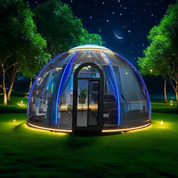 Fashionable PC Tough Dome Tent Outdoor Star Cabin Bubble Tent for Restaurant Camping Made of Durable Container Material