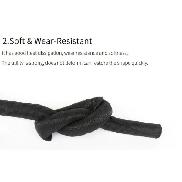 Colored Self Closing Braided Cable Sleeve PET Self-Closed Insulated Wire Cable Wrap Tube