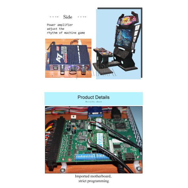 Indoor Street Video Arcade Game Machines L180*W200*H200 CM 180W