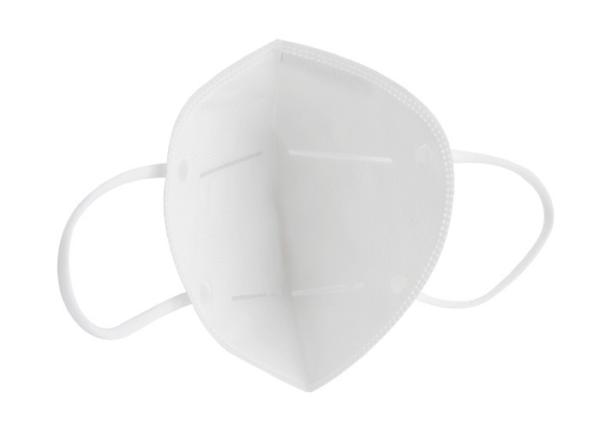 White Disposable Protective Face Mask  / Self - Inhalation Air Purifying Melt Blown Fabrics Respirator KN95 Mask