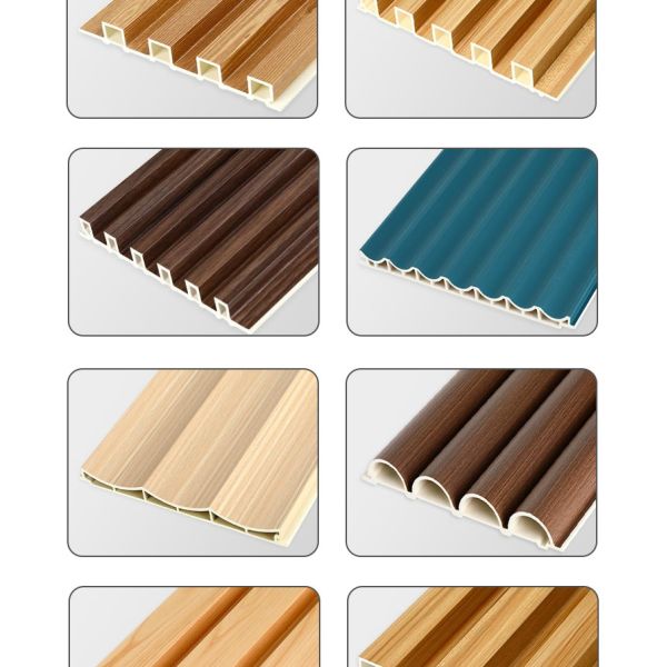 Внутренние декоративные стеновые панели WPC 3D плотное дерево гриль панель