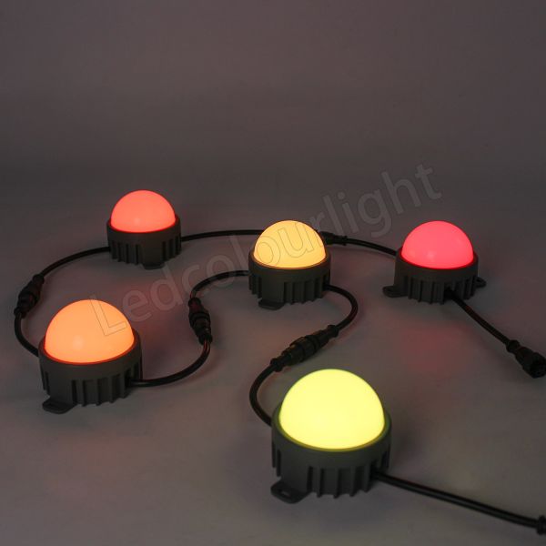 IP67 83mm Diameter DC24V DMX RGB Led Dot Light with Multiple Cover Options