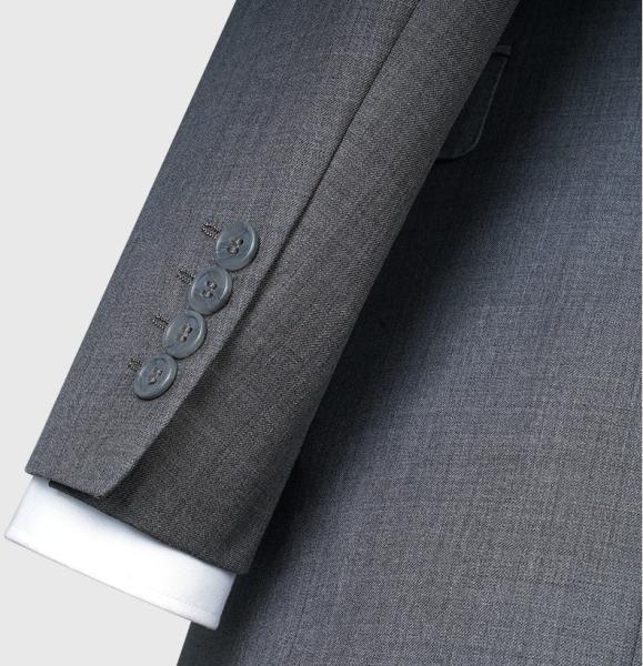 Regular Clothing Length Formal Men's Suits Woolen Slim Fit Single Breasted Suits