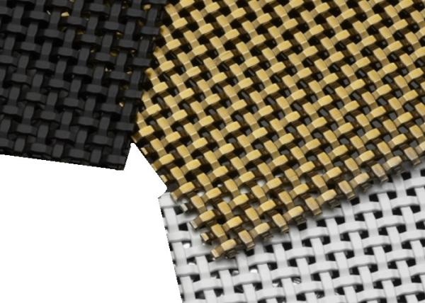 Bronze Plated Architectural Metal Mesh For Cabinetry And Cladding