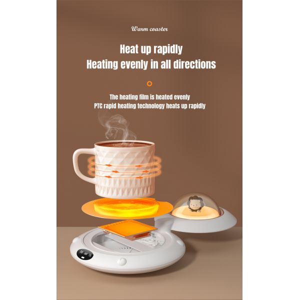 110-220 V Stylish UFO  Coffee Milk Tea Mug Cup Electric Heating Coaster Warmer