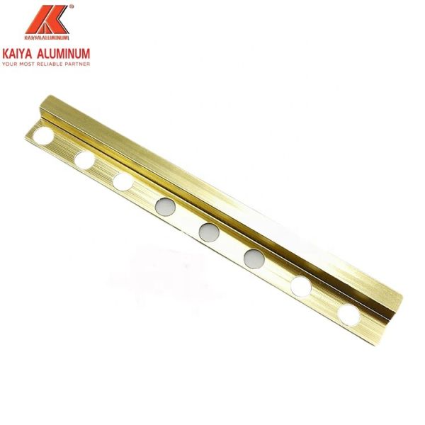 Anodized Open Decorative Aluminum Trim For Wall Corner PVDF Finish