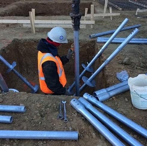 Hot DIP Galvanized Helical Anchors Piles Screw Piles For Solar Energy Related Parts
