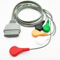 16 tipo EDAN compatible SE-2003 SE-2012 China de la broche del cable de Holter ECG de las ventajas del Pin 5 médica