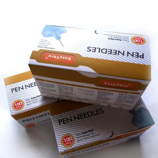 Medica Insuficiente Pen Agulha Diabético Inofensivo Silicone Lubrificante Revestimento