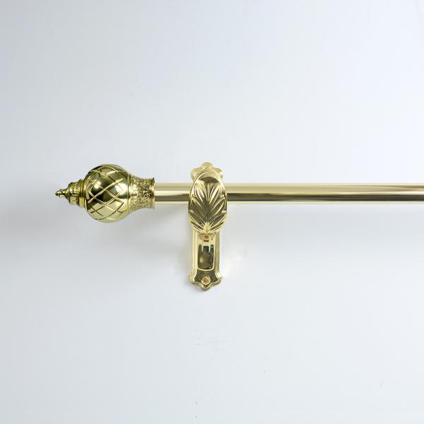 Classic Curtain Rod Set Electroplating Process For Interior Decoration