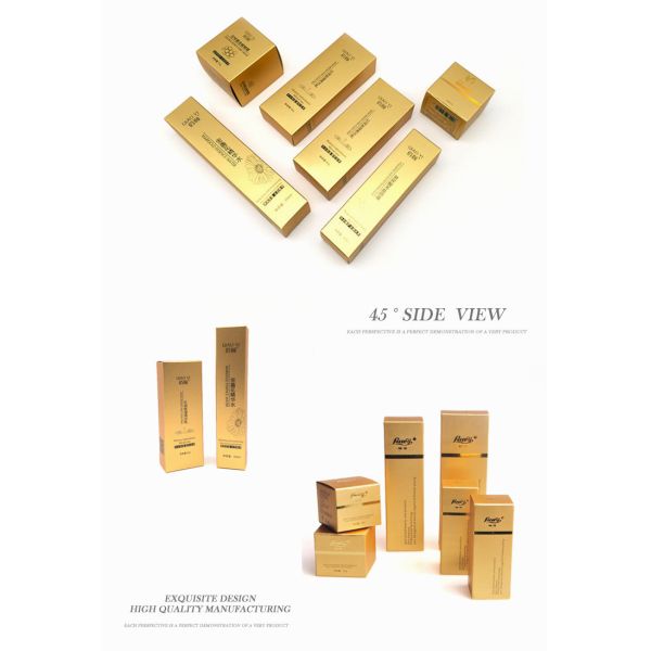 Rose Gold Custom Cosmetic Packaging Boxes For Nutritive Skin Care Products