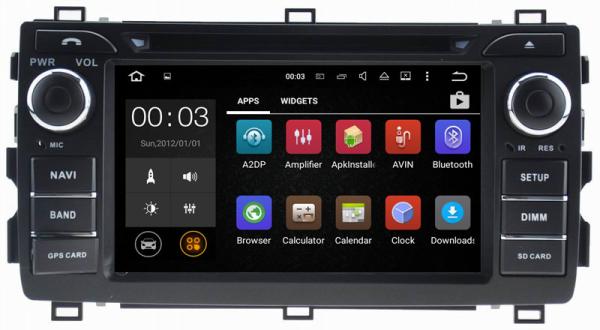 Ouchuangbo car radio multimedia android 7.1 Toyota Auris 2008-2011 with gps navi DDR3 2GB bluetooth music