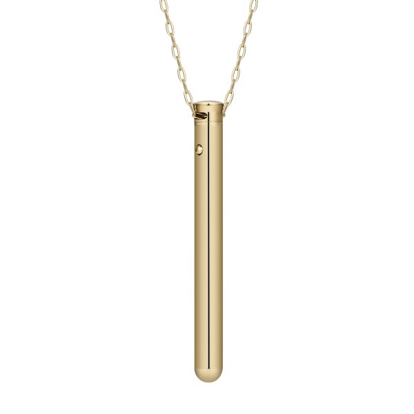2025 New USB Rechargeable Stainless Steel Massage Stick Vibration Necklace