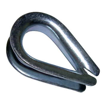 Galvanized Stainless Steel Wire Rope Thimbles DIN6899 Heavy Duty Thimble