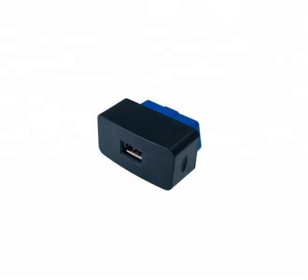 OBD2 OBDII Enclosure with J1962 OBD2 Male Connector and USB Cut-out