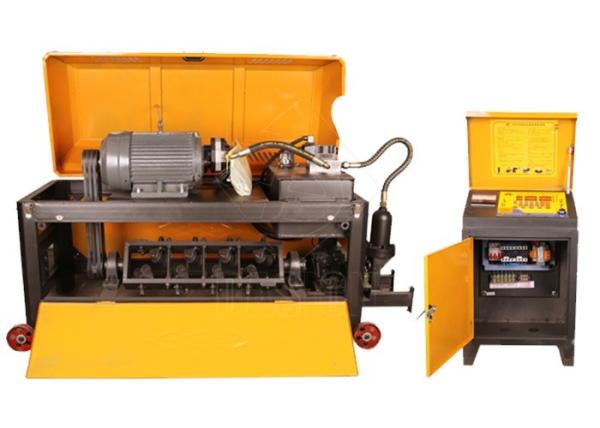 High Precision Rebar Straightening Machine / Steel Bar Straightening And Cutting Machine