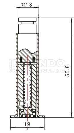 Стержень клапана соленоида сборника пыли SS304 серии JICI JISI JIFI JIHI