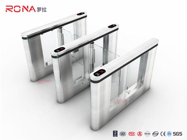 V2.6 Main Board Type Acrylic Arm Speed Gate Turnstile 304 Stainless Steel With Servo Motor