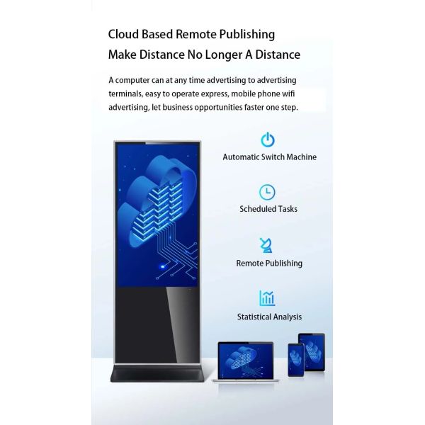 Outdoor Waterproof Floor Standing Touch Screen Kiosk Hotel Supermarket