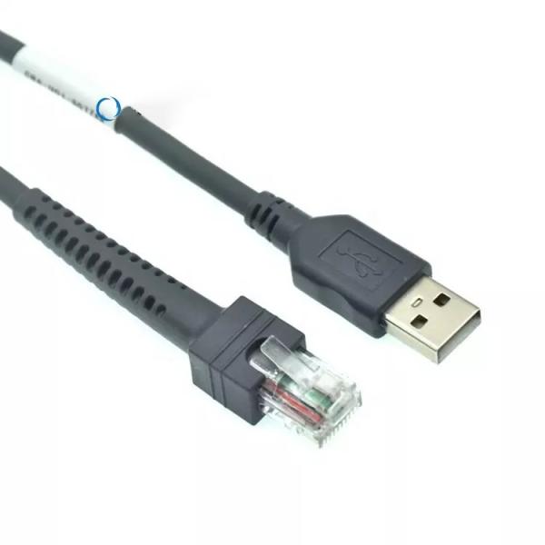 6.5 Feet USB Scanner Cable To Rj48 Rs232 Vx820 Barcode Reader