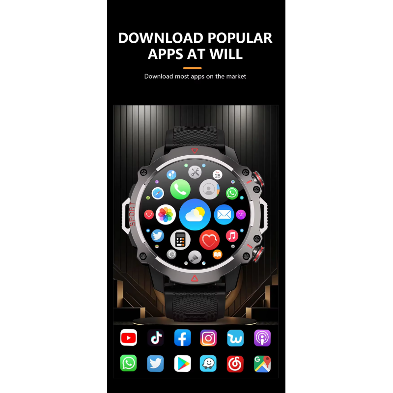 Eraysun 4G Smartwatch B5 1.53