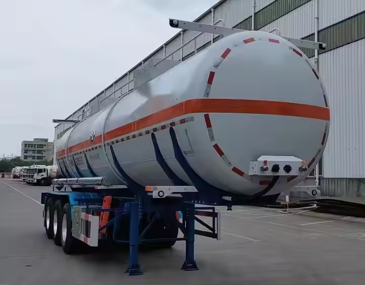 CIMC 3 / 4 Axles Liquid Nitrogen Natural Gas Lpg Tanker Truck 