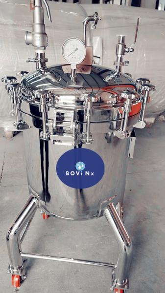 Réservoir sous pression en acier inoxydable pour usine de fabrication avec garantie d'un an