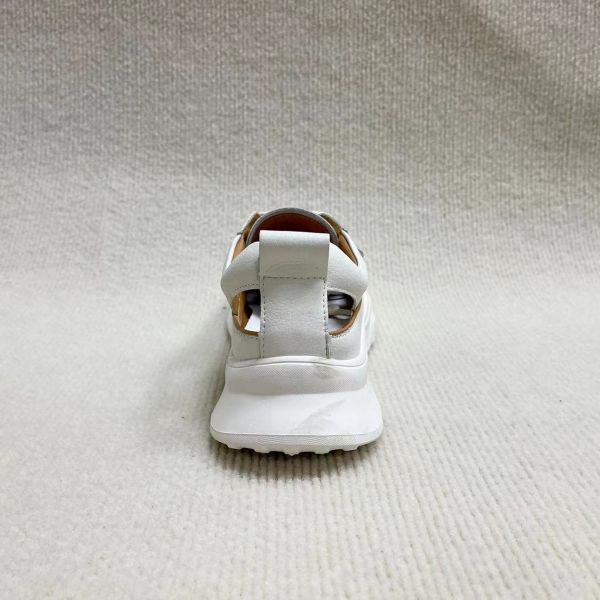 Flat Hollow Women Leather Sandals Breathable Casual Shoes And Lace Up