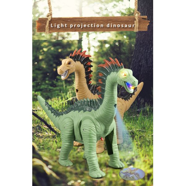 Finished Goods Children's Toy Dinosaur with Long Neck Laying Eggs and Walking Feature