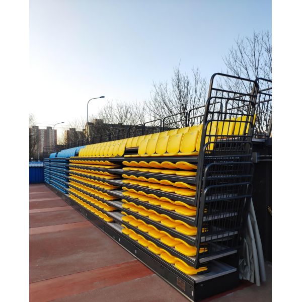 Customized Colors Retractable Seating Football Stadium Chair Padel Court Foldable Vip Stadium Bleacher For Indoor Or Outdoor