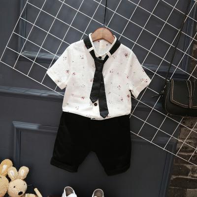 O equipamento das crianças da forma do verão ajusta o grupo de duas partes impresso do algodão das crianças da roupa