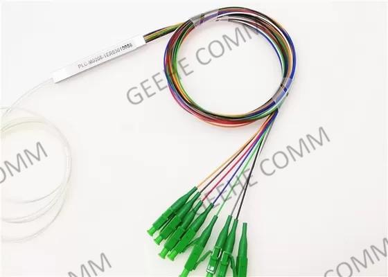 Mini Steel Tube LC/cabo de fibra ótica do APC 2x8 Blockless divisor