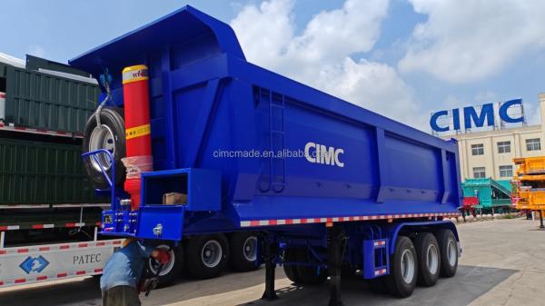 Truck Trailer Type Rear Dump Trailer with 100 Ton Loading Capacity