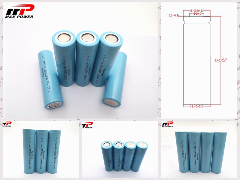 клетка силы робота перезаряжаемые батарей иона лития 3200mAh 18650 более чистая