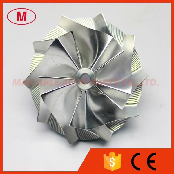 HT10 46.50/61.40mm 5+5 blades high performance aluminum 2024/Billet compressor wheel