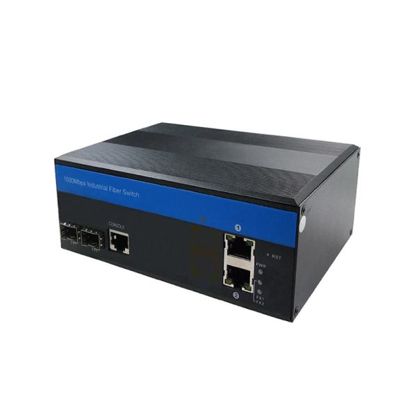 O interruptor controlado industrial portuário 2SFP do ponto de entrada da categoria 4 industriais da compatibilidade eletrónica move os portos 2RJ45
