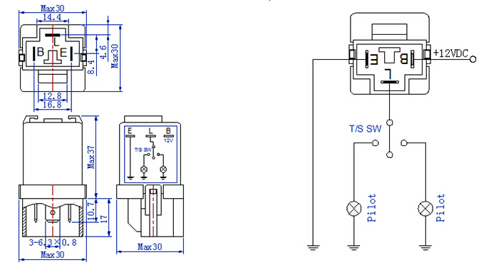 Штыри приведенные светосигнализатора 3 поворотника автобуса тележки автомобиля электронные с медной проволокой