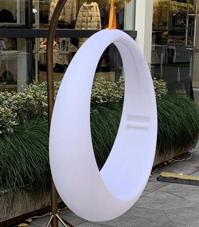 Outdoor Entertainment colorful hanging swing chair lighting Remote Control LED Illuminated Swing